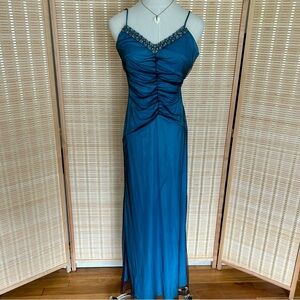 VTG Womens Y2K Babydoll Maxi Dress Size XS Sparkle